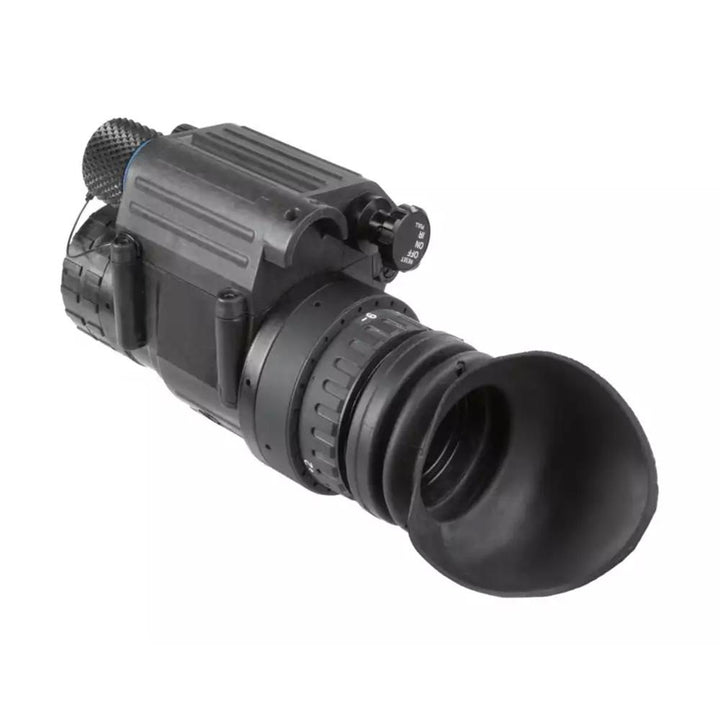 Chattanooga AGM PVS14 NW1 night vision monocular in black, high-resolution outdoor optics for enhanced nighttime viewing.