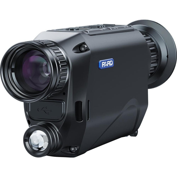Chattanooga Pard NV009 night vision monocular handheld infrared viewing device with HD display, used for nighttime outdoor observation.
