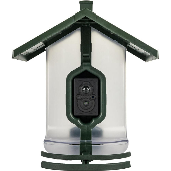 Chattanooga Tactacam FeatherSnap Scout Seed Bird Feeder, weather-resistant outdoor bird feeder for garden observation.