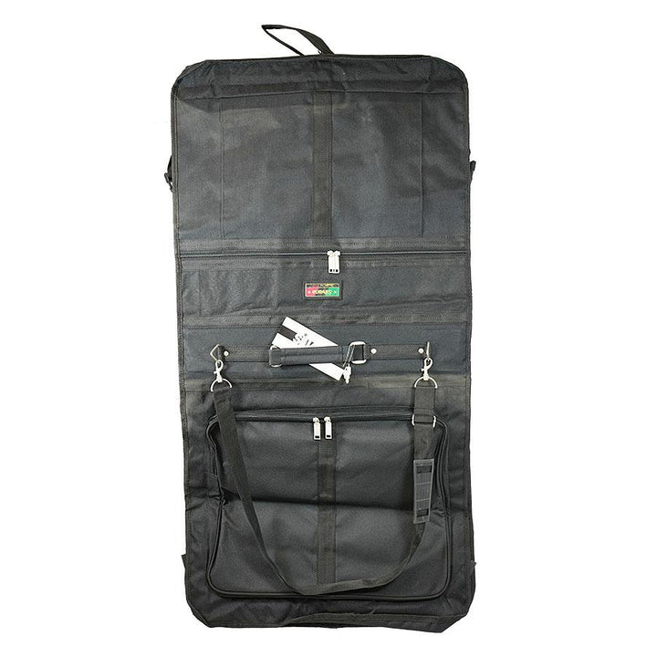Chattanooga Natchez Silvana black garment carrier for travel, outdoor clothes storage, with durable fabric and handle for easy transport.