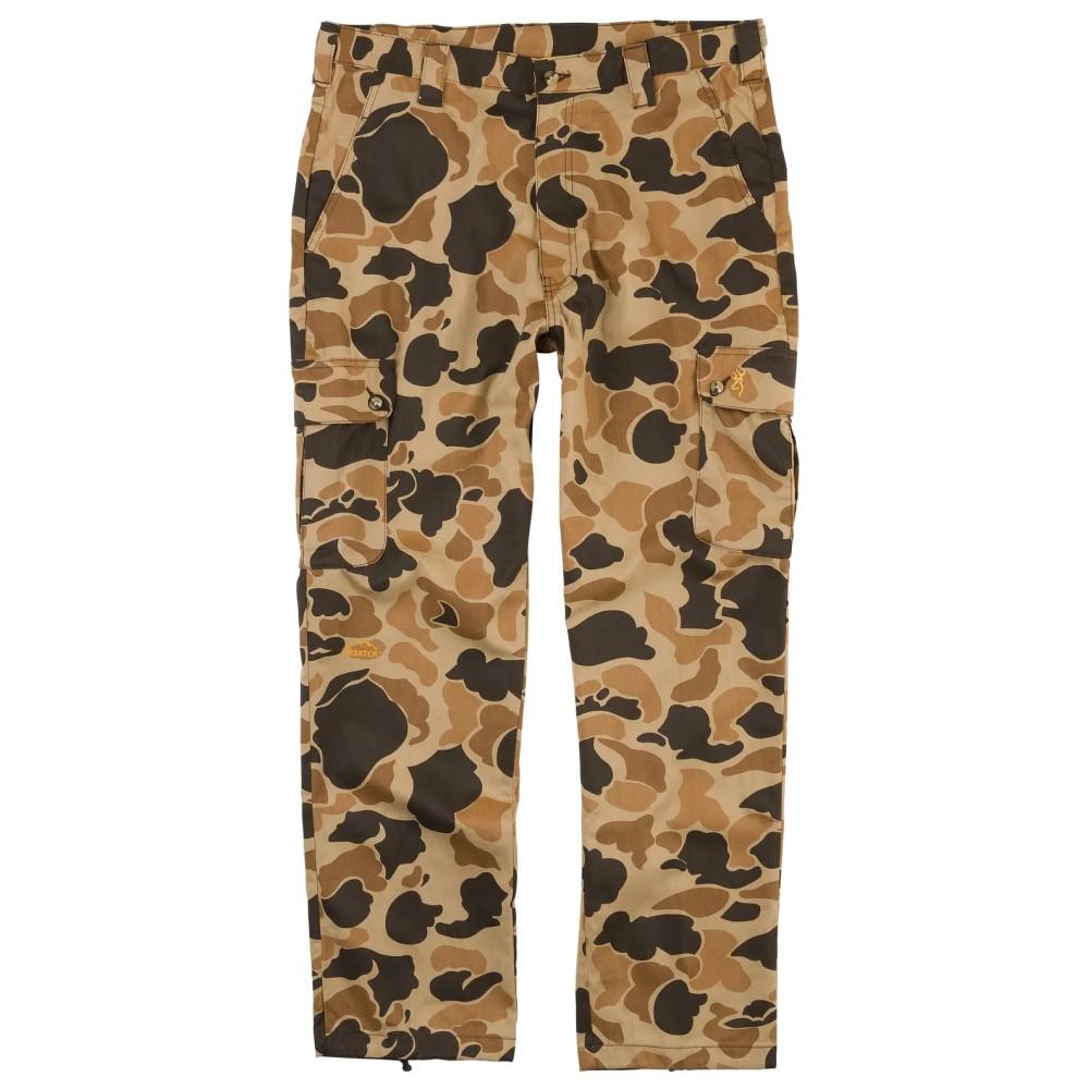 Chattanooga Browning Wasatch Pant in vintage tan camo, comfortable outdoor pants with durable fabric and outdoor-ready design.
