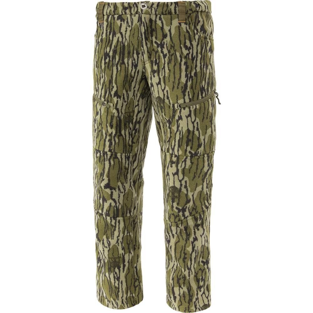 Chattanooga Muddy DV8 Morph Pant in Mossy Oak Bottomland camouflage, medium tall size, durable outdoor pants with camouflage pattern.