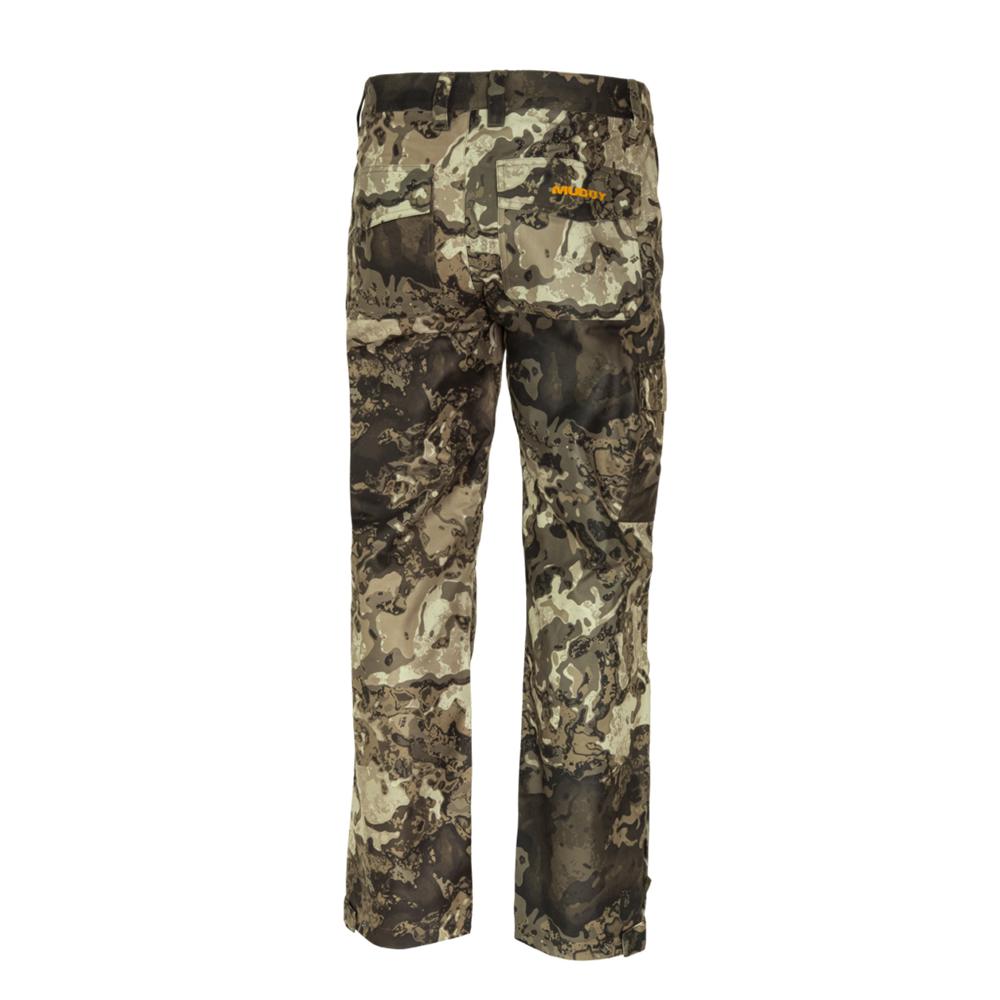 Chattanooga Muddy TRX lightweight rain pants in Canyon Grey, XL, showing waterproof material and adjustable waistband.