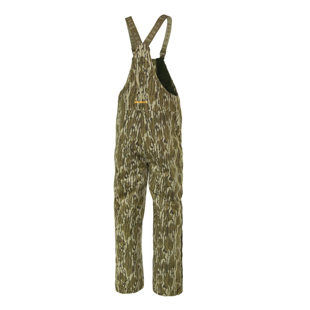 Chattanooga Muddy TRX Sherpa Fleece Bib Overalls in Mossy Oak Bottomland waterproof fabric, 3XL size, showing front view of pants