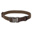 Chattanooga MoMarsh adjustable dog collar in chocolate brown durable nylon with a comfortable fit for pets.