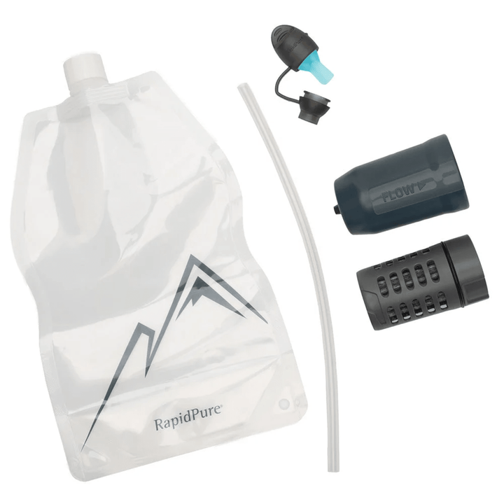 Chattanooga RapidPure POD multi-use system for clean water filtration, compact device with replaceable filter cartridge.