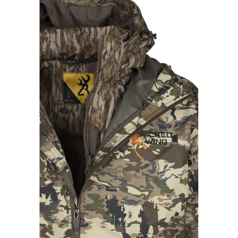 Browning Rain Shell Jacket Mossy Oak Bottomland S Waterproof Outdoor Wear - POWER FIT SHOP — Powering Preparedness, Health &amp; Home