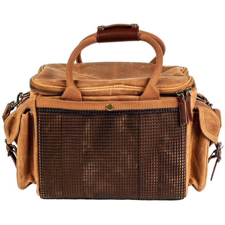 Chattanooga Federal Premium gear bag in tan, durable compact outdoor range bag for travel and storage with carry handles.