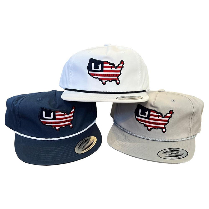 Huk American Rope Hat Lightweight Durable Stylish White Outdoor Fishing Gear - POWER FIT SHOP — Powering Preparedness, Health &amp; Home
