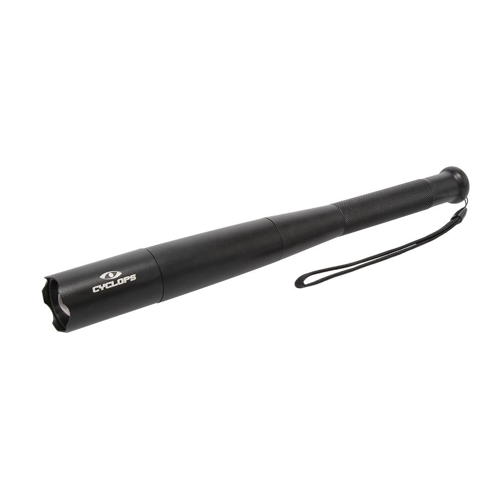 Cyclops Brooklyn flashlight by Chattanooga with 3000 lumen high-power LED, handheld self-defense light, black compact design