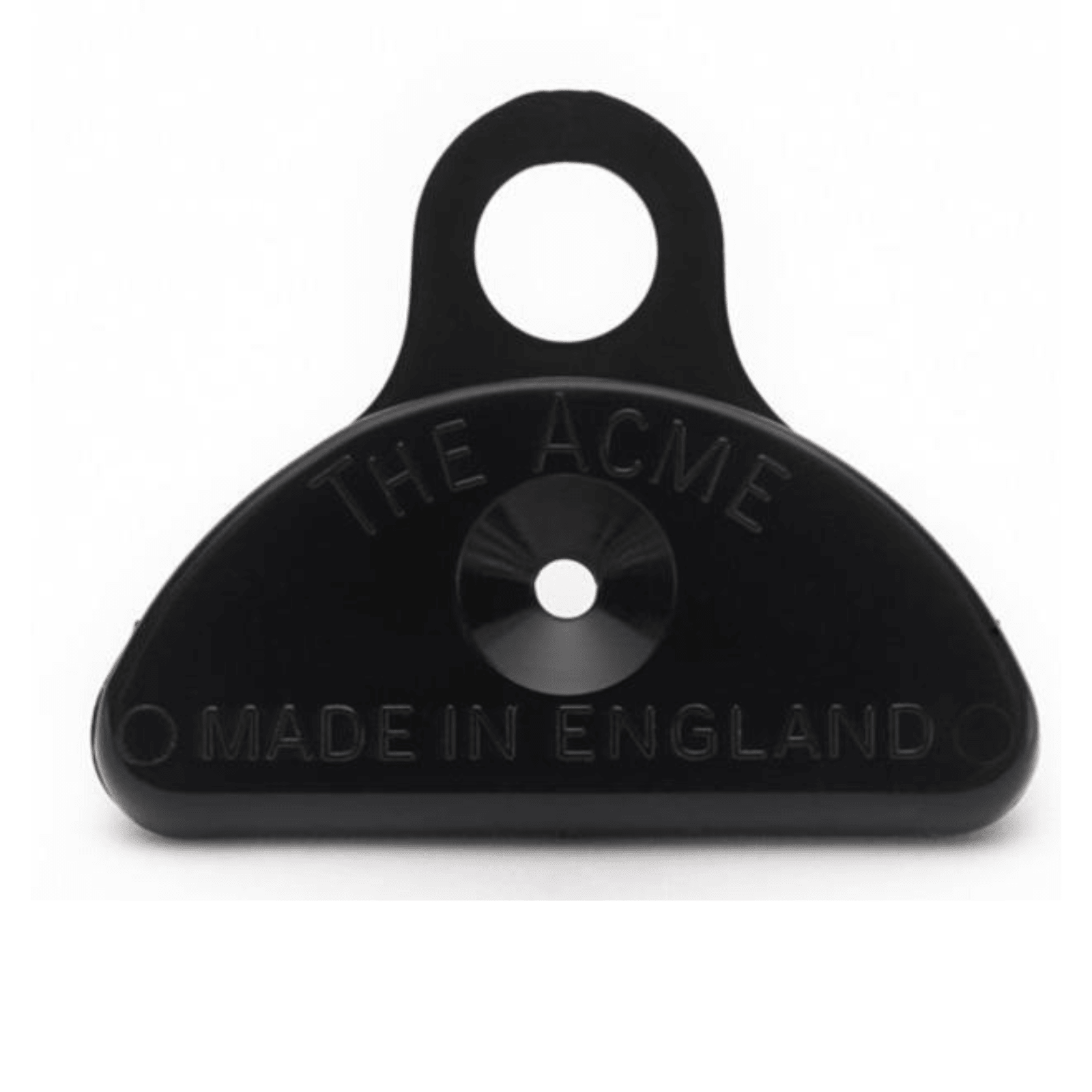 Black plastic Shepherd's Whistle by Chattanooga, Omnipet 576-BK, featuring a mouthpiece for livestock herding and training.