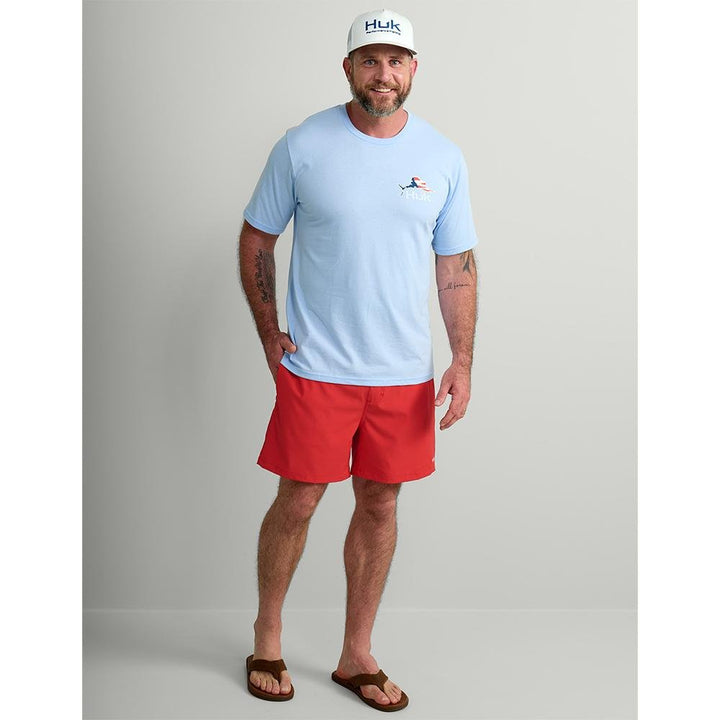 HUK FISH FLAG TEE MAROLINA BLUE SS S - POWER FIT SHOP — Powering Preparedness, Health &amp; Home