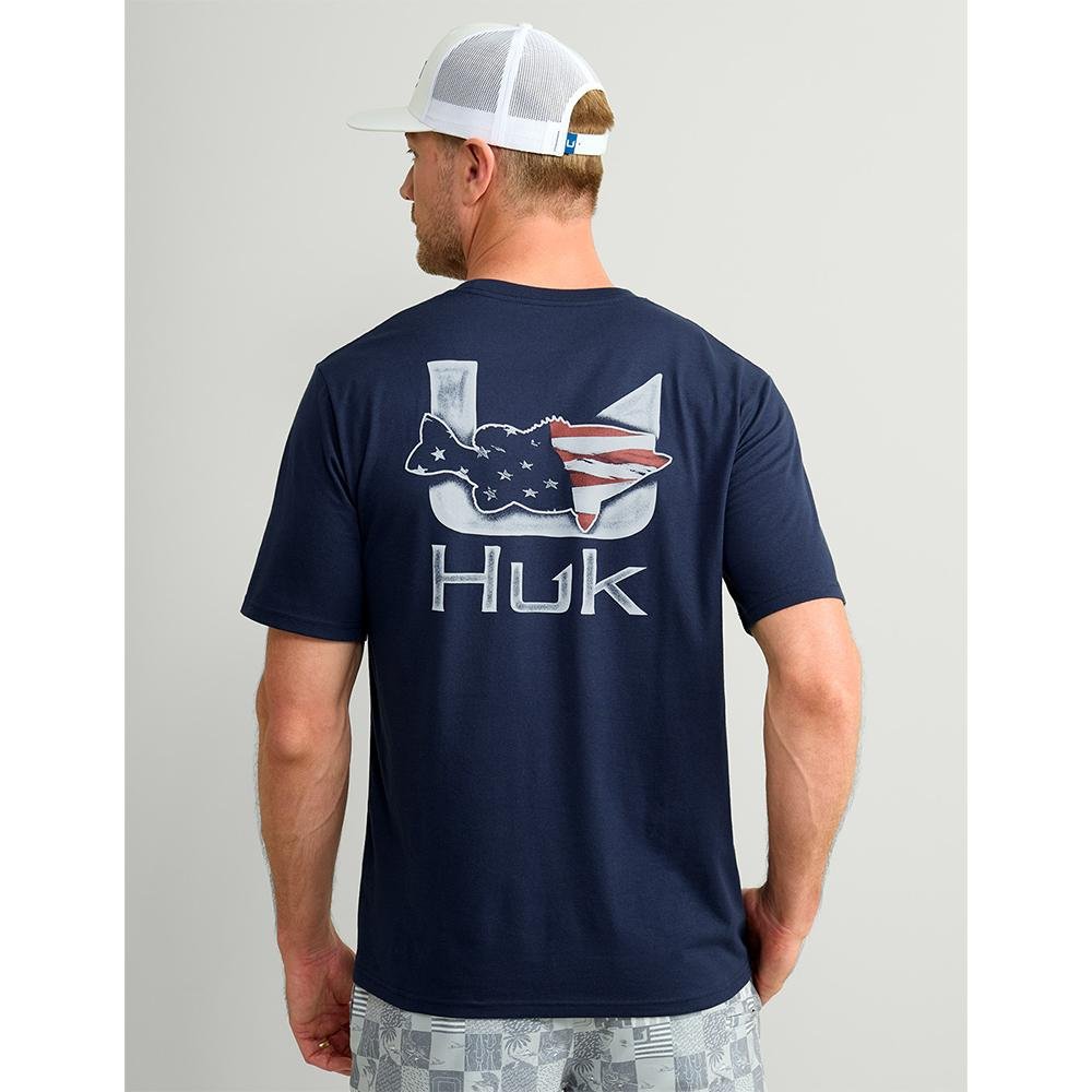 HUK FISH FLAG TEE NAVAL ACADEMY SS S - POWER FIT SHOP — Powering Preparedness, Health &amp; Home