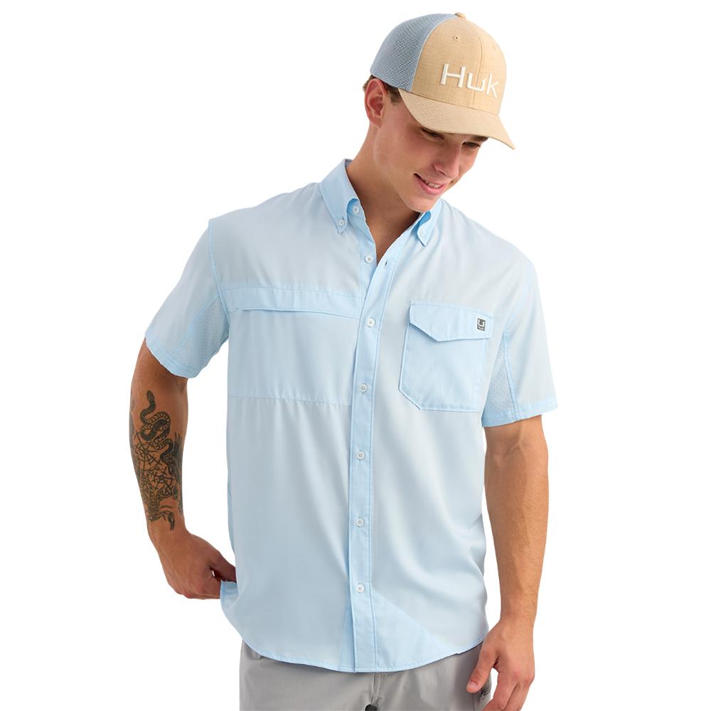 HUK Tidepoint Short Sleeve Shirt Coastal Drift Lightweight Casual Top Size XL - POWER FIT SHOP — Powering Preparedness, Health & Home