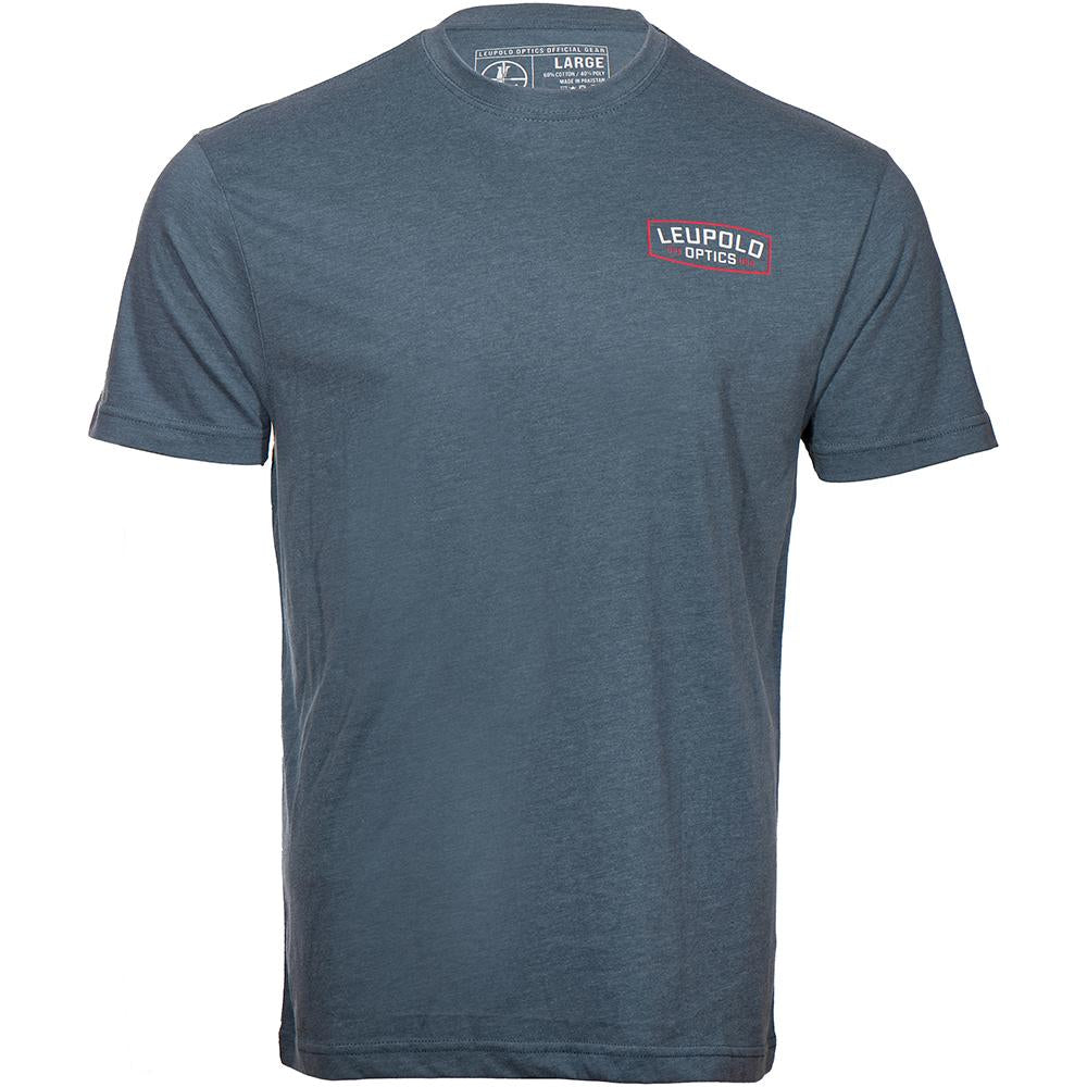 Leupold Badge Tee Indigo L - POWER FIT SHOP — Powering Preparedness, Health &amp; Home