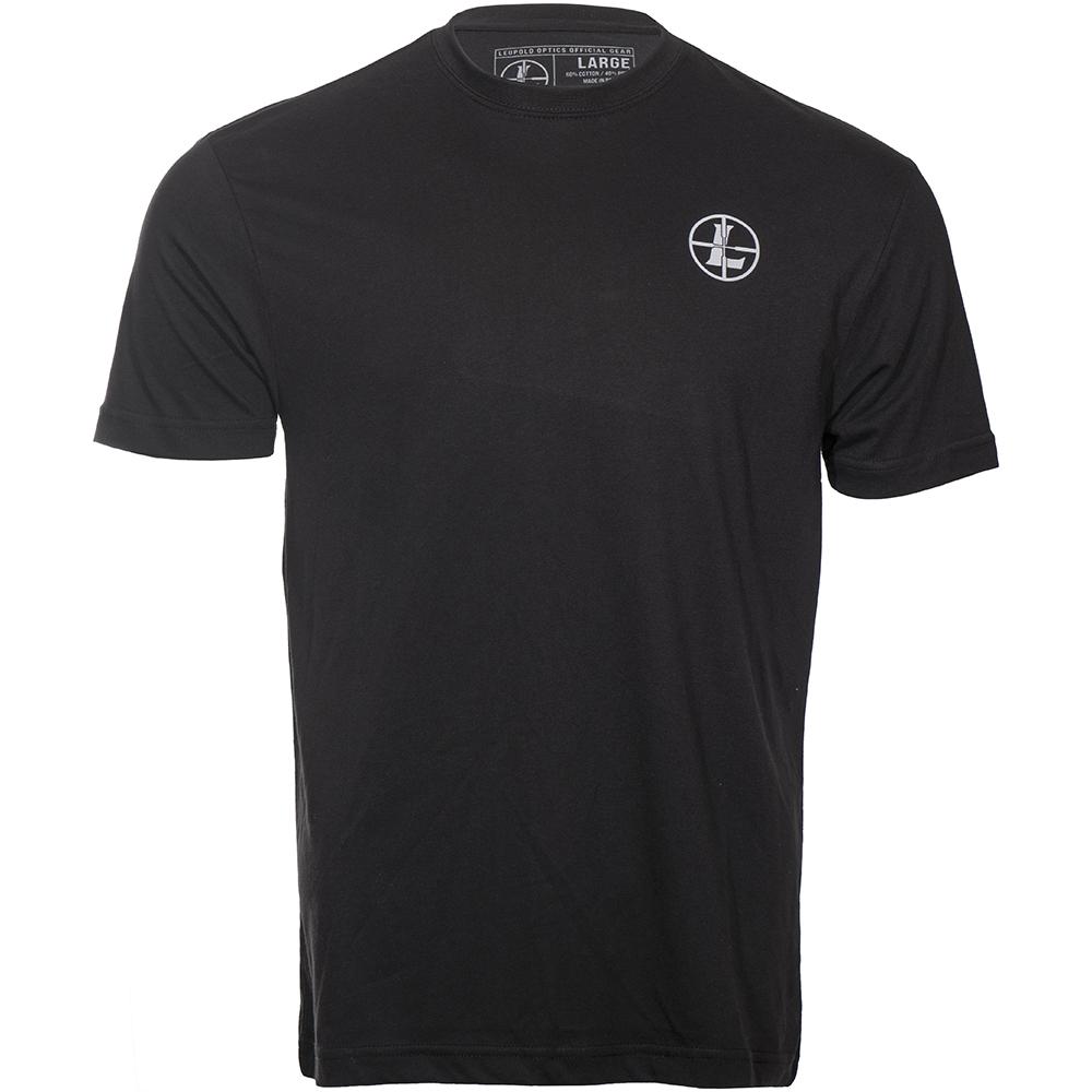 Black Leupold Buck Country short sleeve shirt by Chattanooga, casual outdoor apparel, XL size, lightweight and comfortable for outdoor activities.