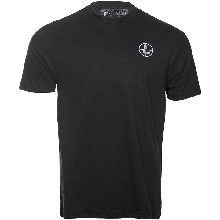 Black Leupold Buck Country short sleeve shirt by Chattanooga, casual outdoor apparel, XL size, lightweight and comfortable for outdoor activities.
