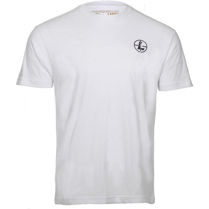 Chattanooga Leupold Buck Country white short sleeve shirt in 2XL, casual outdoor apparel with a relaxed fit and outdoor-inspired design.
