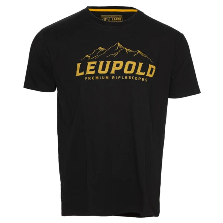 Leupold Mtn Tee Black M Soft Cotton Outdoor Lifestyle Shirt - POWER FIT SHOP — Powering Preparedness, Health &amp; Home