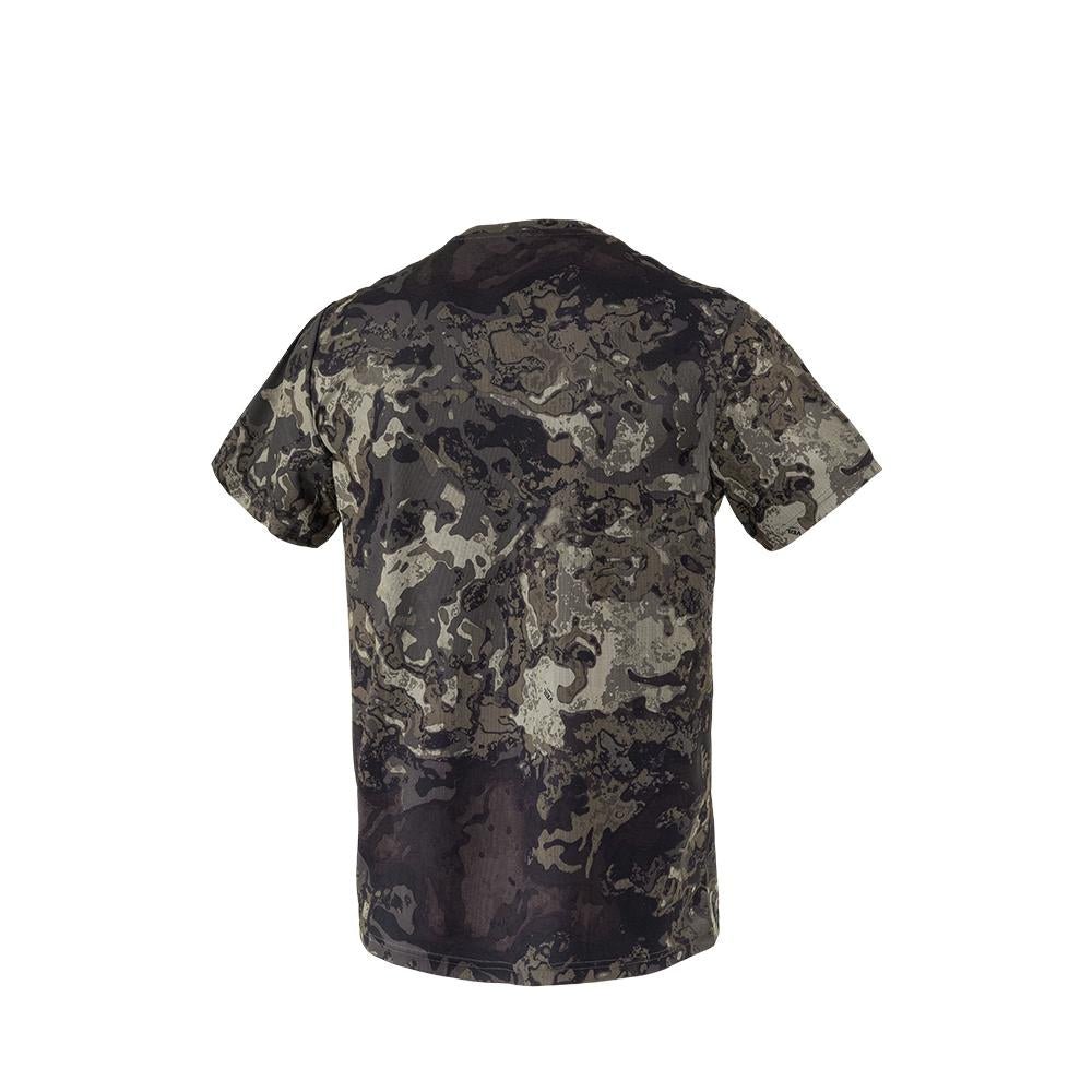 Chattanooga DV8 Ambush lightweight short sleeve shirt in veil canyon grey, small size, with a casual fit and short sleeves.
