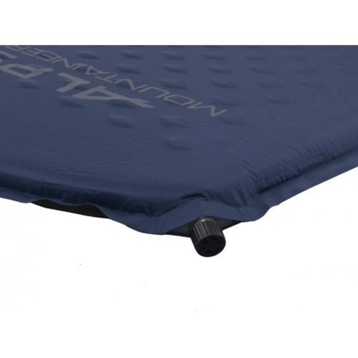 Chattanooga Alps Mountaineering Agile self-inflating air pad in navy, regular size, used for camping and sleeping comfort.