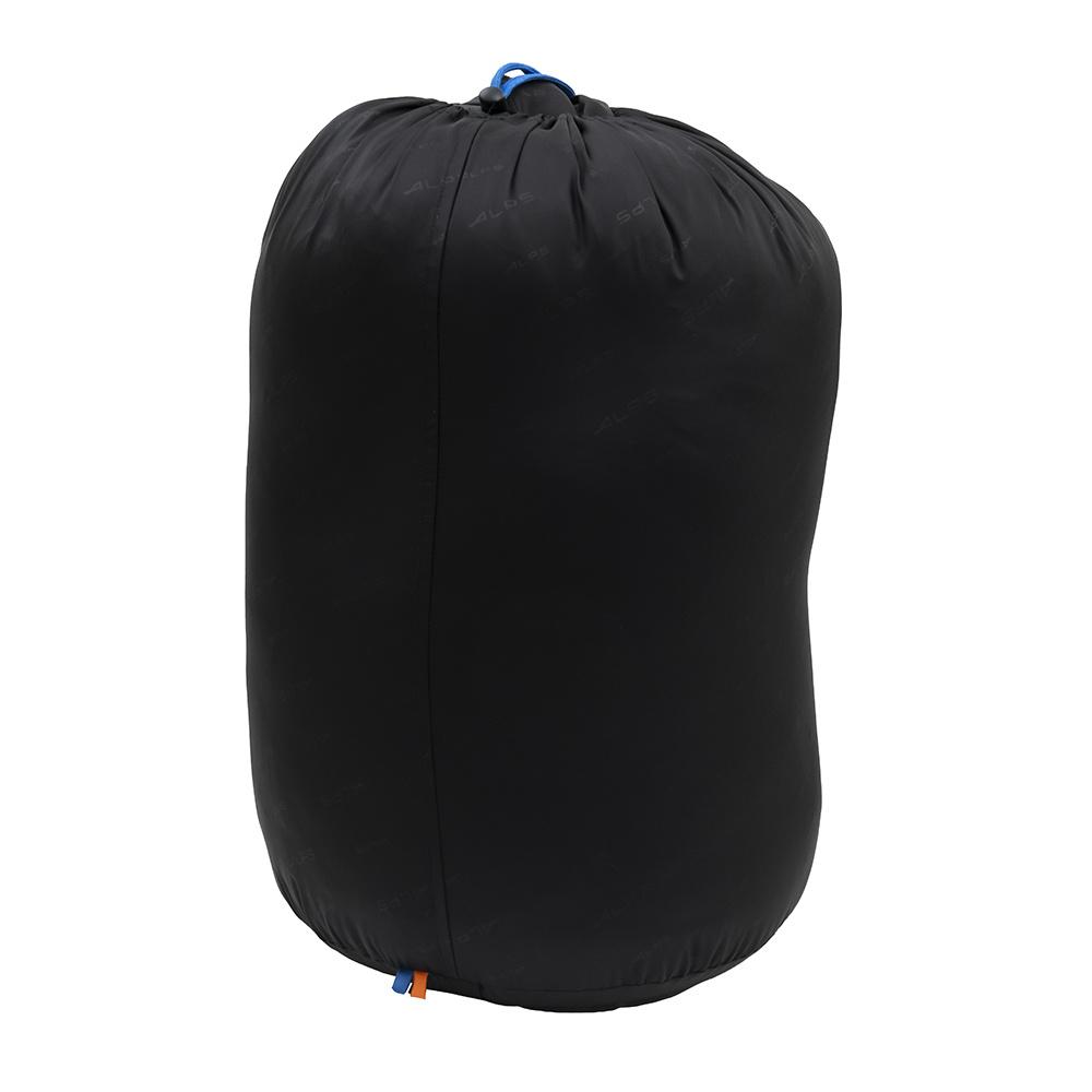Chattanooga Alps Mountaineering Blaze 0° regular sleeping bag in charcoal orange, 32x80 inches, designed for warm outdoor camping.