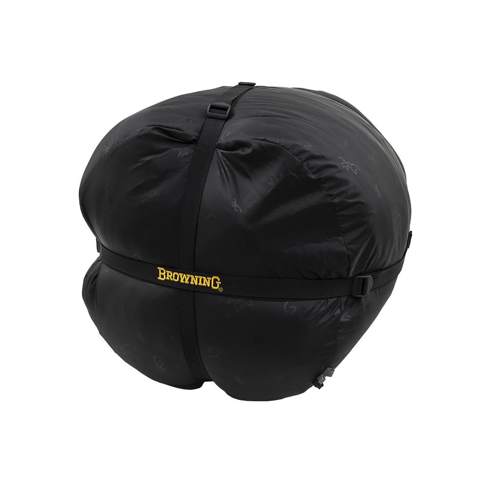 Chattanooga Browning Camping McKinley 0 Degree Sleeping Bag in grey, 36x90 inches, showing its warm, comfortable design.