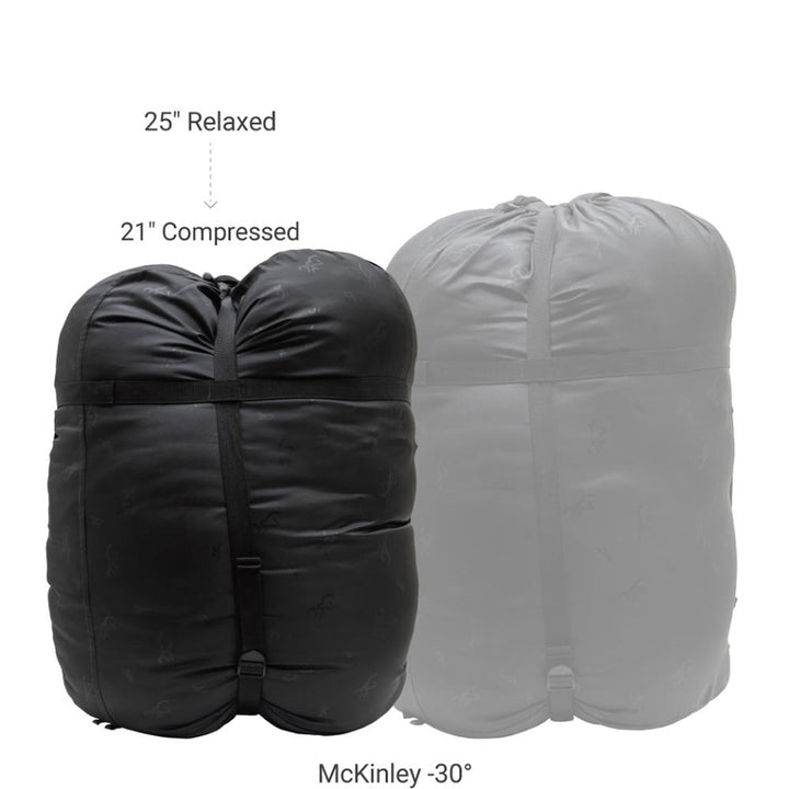 Chattanooga Browning McKinley Minus 30 Degree Sleeping Bag, oversized and warm for outdoor camping in cold weather.