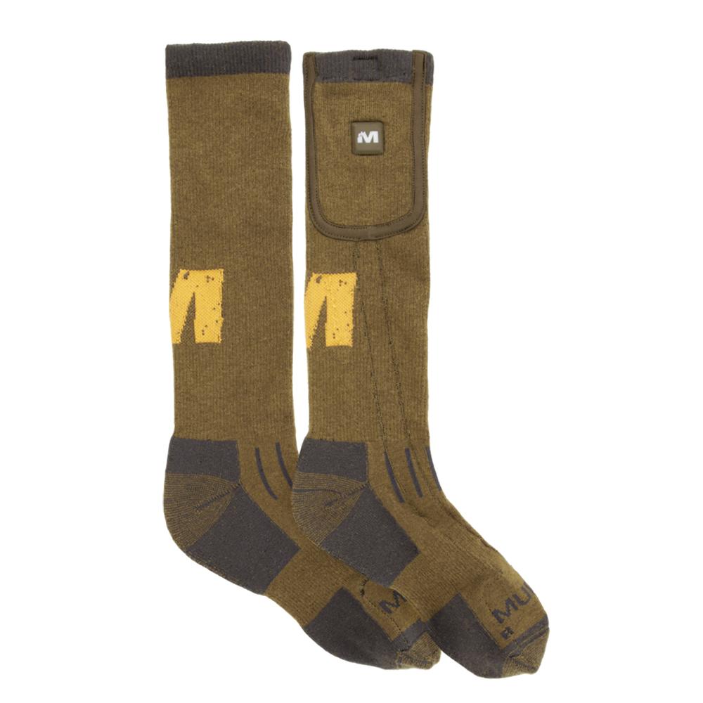 Chattanooga Muddy Nucleus Heated Socks in Brown Clay, adjustable and comfortable thermal socks for warmth and outdoor activities.