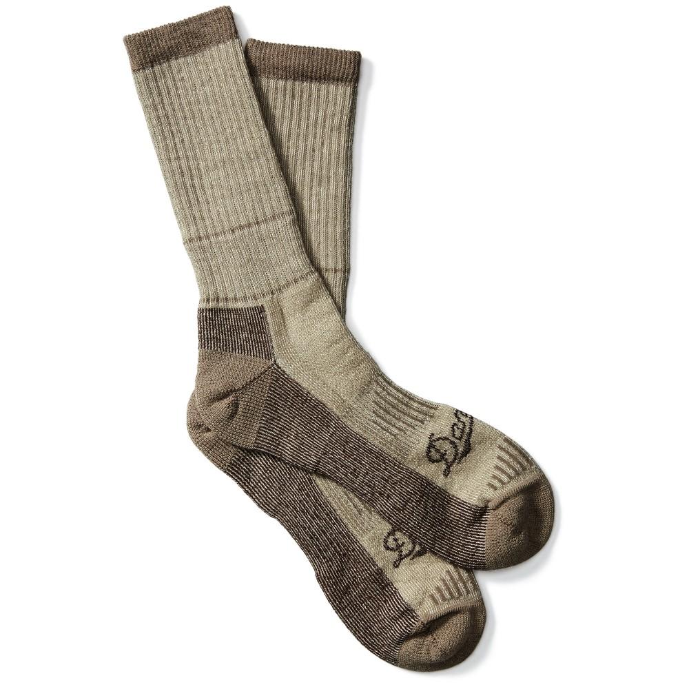 Chattanooga Danner Merino Midweight Crew Socks in brown, breathable wool with cushioned comfort for hiking and outdoor wear.