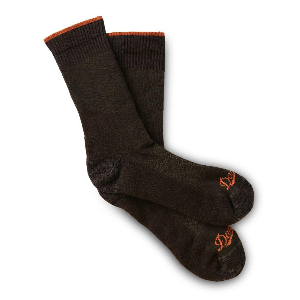 Chattanooga Danner Midweight Pronghorn Crew Socks in olive green, durable and comfortable for outdoor wear, size M.