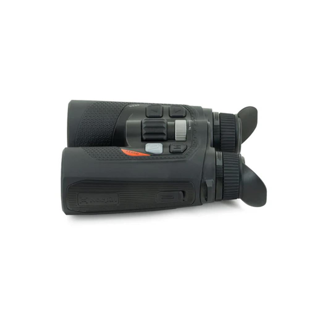Chattanooga Nocpix QUEST H50R thermal binoculars showing a thermal image with 640x512 resolution and 50mm lens.