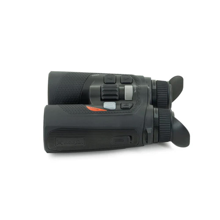 Chattanooga Nocpix QUEST H50R thermal binoculars showing a thermal image with 640x512 resolution and 50mm lens.