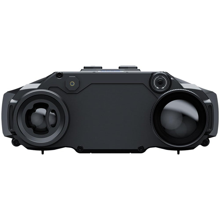 Chattanooga Pard Harrier 640-35 thermal binoculars with 35mm lens and built-in laser rangefinder for wildlife observation.