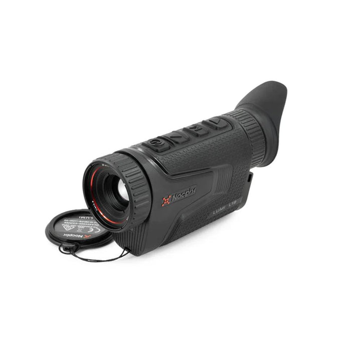 Chattanooga Nocpix Lumi L19 thermal monocular with 2x zoom, 384x288 resolution, 19mm lens, high-resolution thermal viewer.