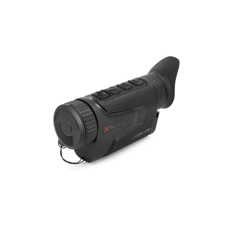 Chattanooga Nocpix LUMI L19 thermal monocular with 2x zoom, high-resolution 384x288 sensor, 19mm lens for enhanced thermal imaging.