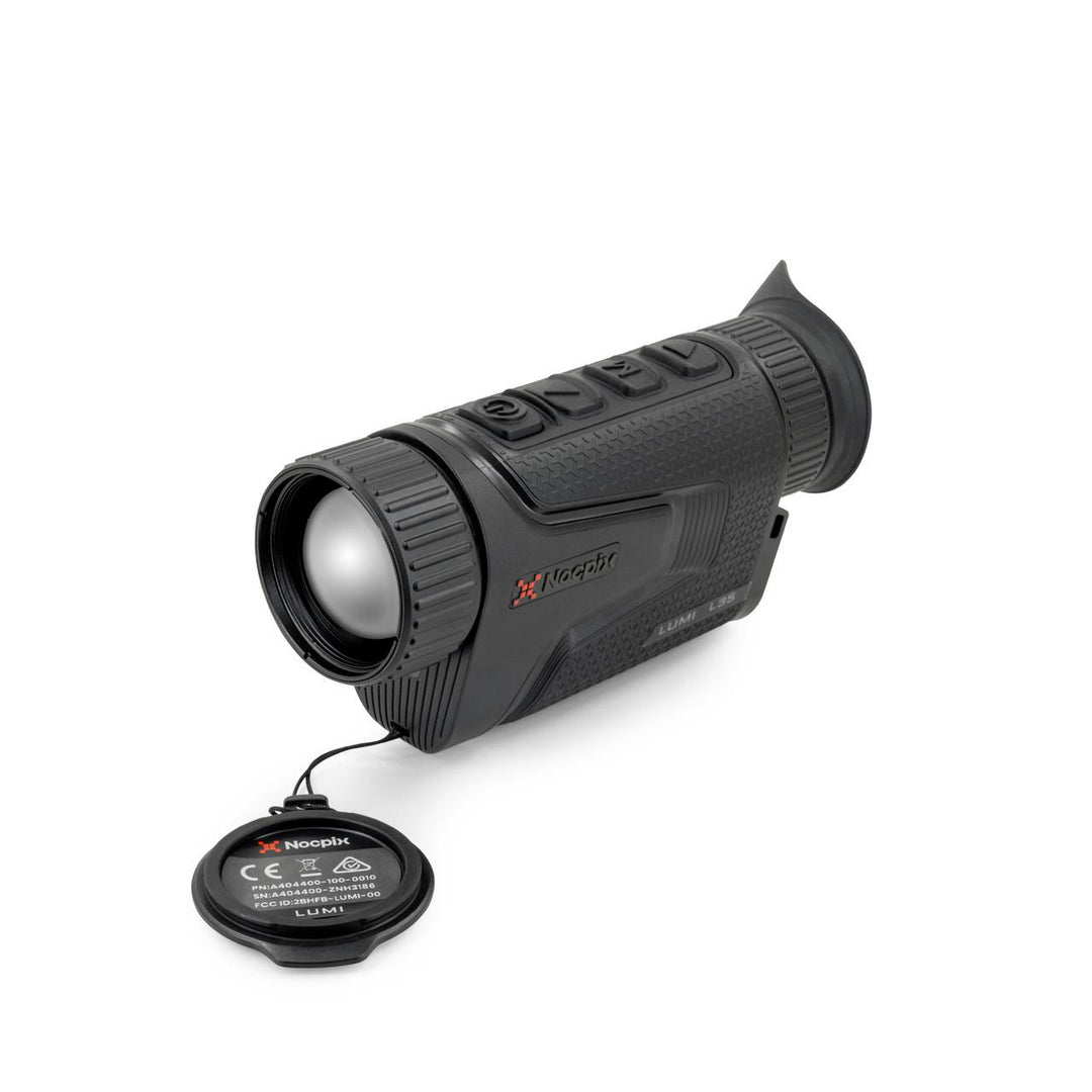 Chattanooga Nocpix LUMI thermal handheld monocular with 384x288 resolution and 35mm lens for high-quality thermal viewing.