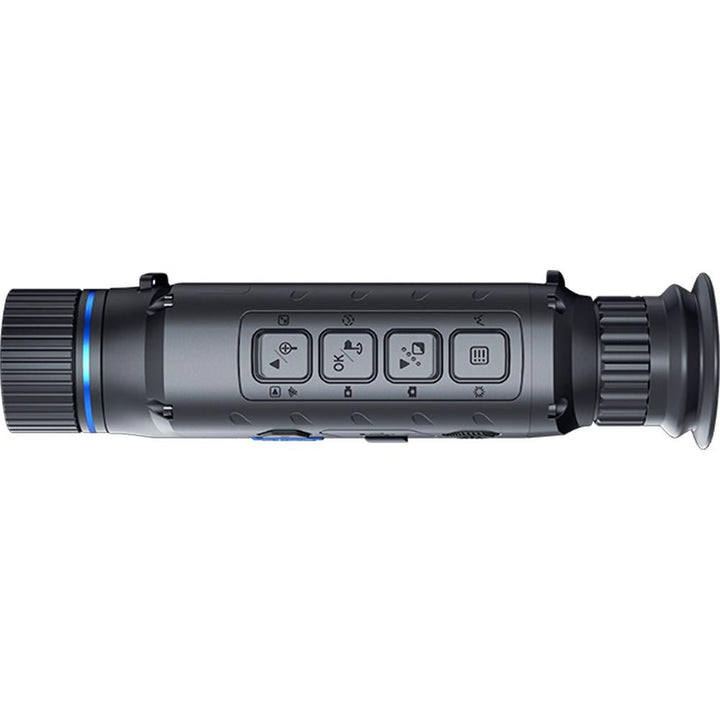 Chattanooga Pard Leopard 256 thermal monocular with 16mm cylinder-shaped lens for thermal imaging and wildlife observation.