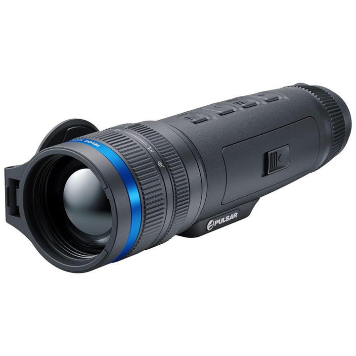 Chattanooga Pulsar Telos XG50 thermal monocular with 3.5-15x zoom and high-resolution digital view, for thermal imaging.
