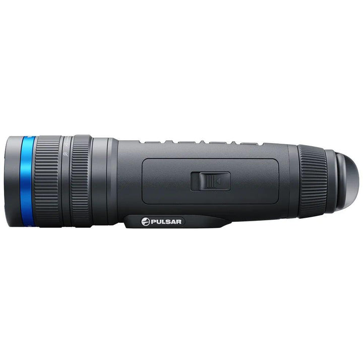 Chattanooga Pulsar Telos XG50 thermal monocular with 3.5-15x zoom and high-resolution digital viewer, used for thermal imaging.