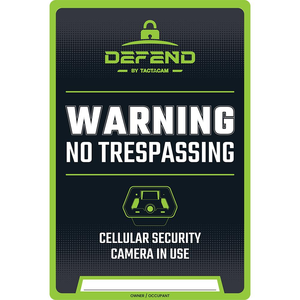 Tactacam No Trespassing Sign Pack 3ct 9x13 in Durable Plastic High Visibility - POWER FIT SHOP — Powering Preparedness, Health & Home