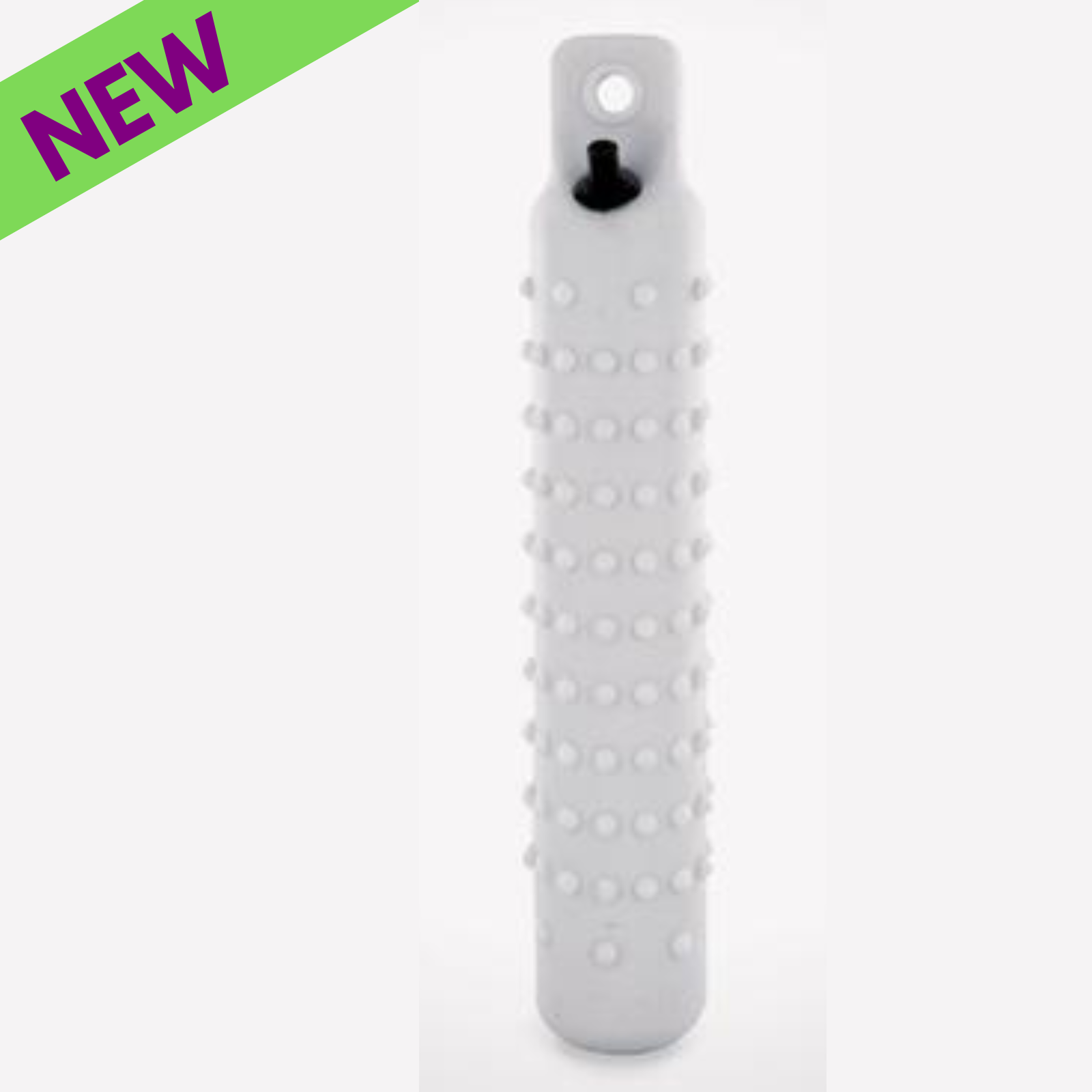 White plastic SportDOG brand dog training dummy for effective training, made by Chattanooga, designed for regular use.