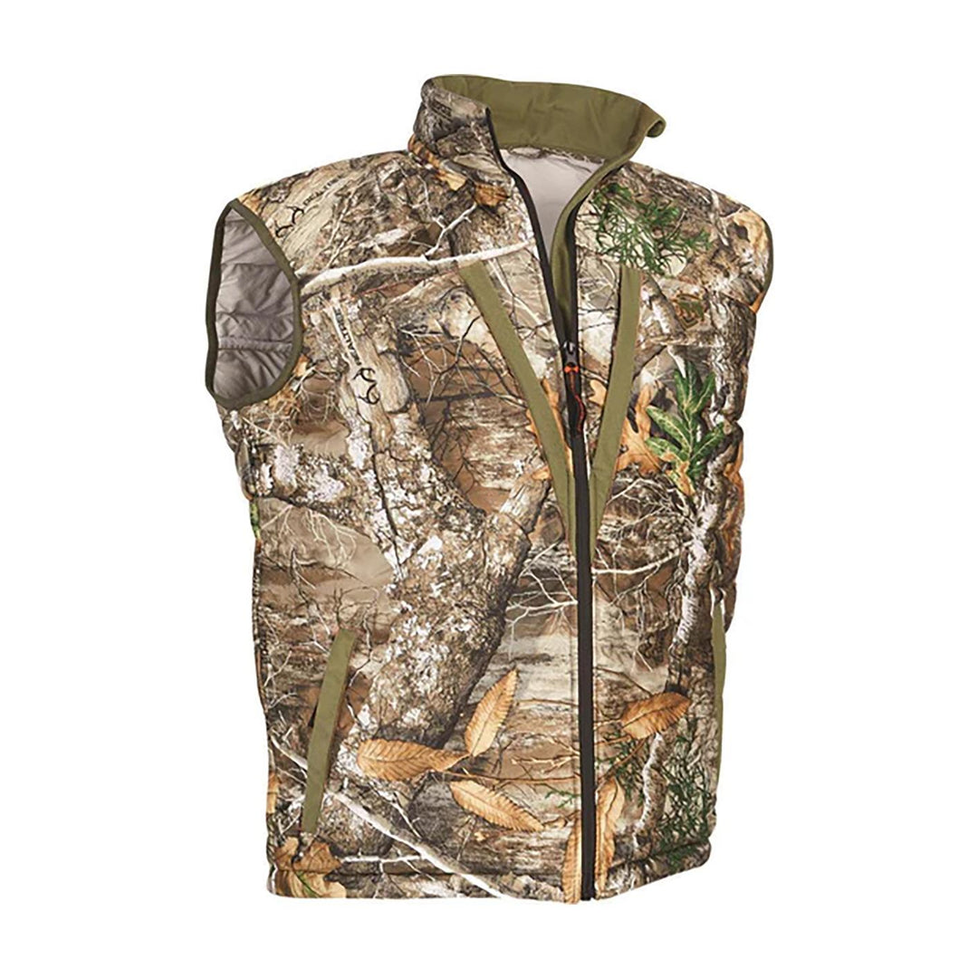 Chattanooga ArcticShield HEAT ECHO Loft Vest in Realtree Edge, large, lightweight warm outerwear for hunting and outdoor activities.