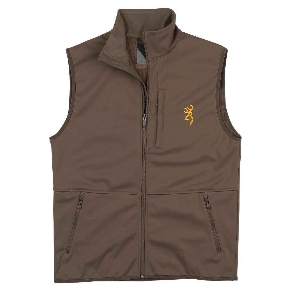 Chattanooga Browning Softshell Vest in Major Brown, size S, outdoor apparel, featuring a lightweight, wind-resistant design.