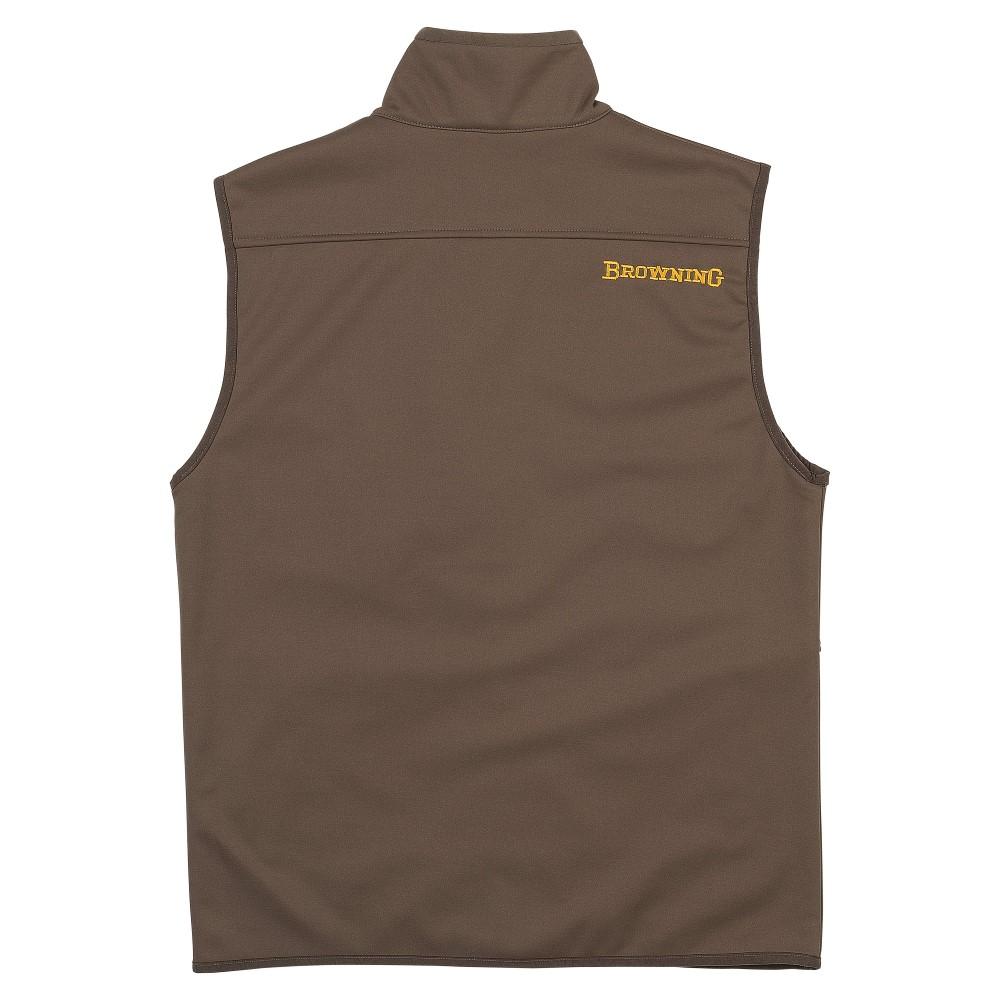 Chattanooga Browning Softshell Vest in Major Brown, size S, outdoor apparel with a sleek, durable design for outdoor activities.
