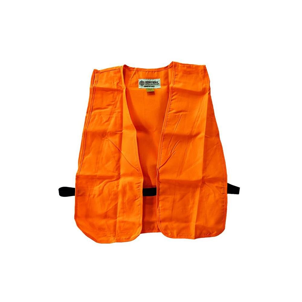 Chattanooga blaze orange safety vest with adjustable straps, durable outdoor wear, featuring reflective strips and breathable fabric.