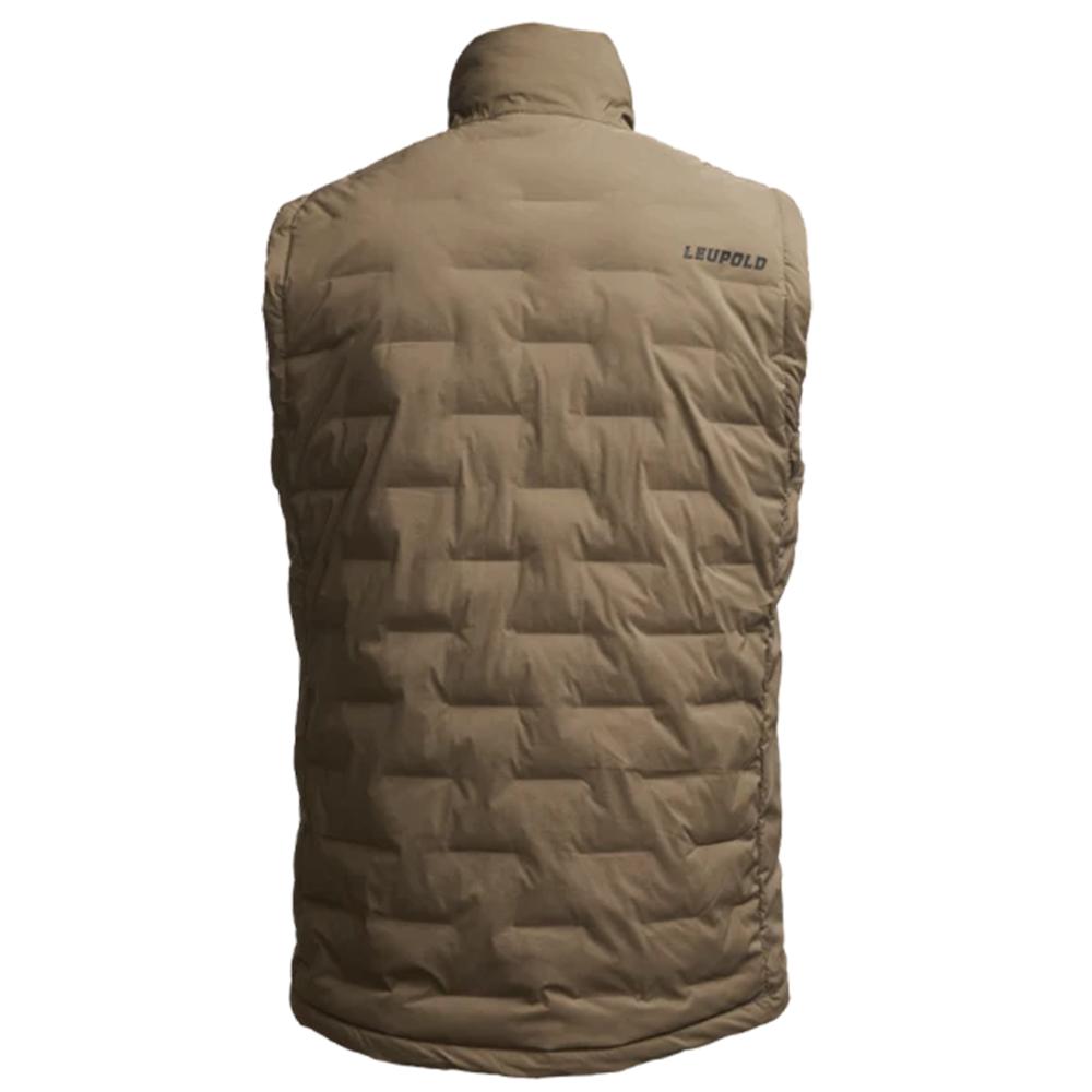 Chattanooga Leupold Arcus insulated vest in ash green, lightweight outdoor performance vest with insulation and outdoor wear style.