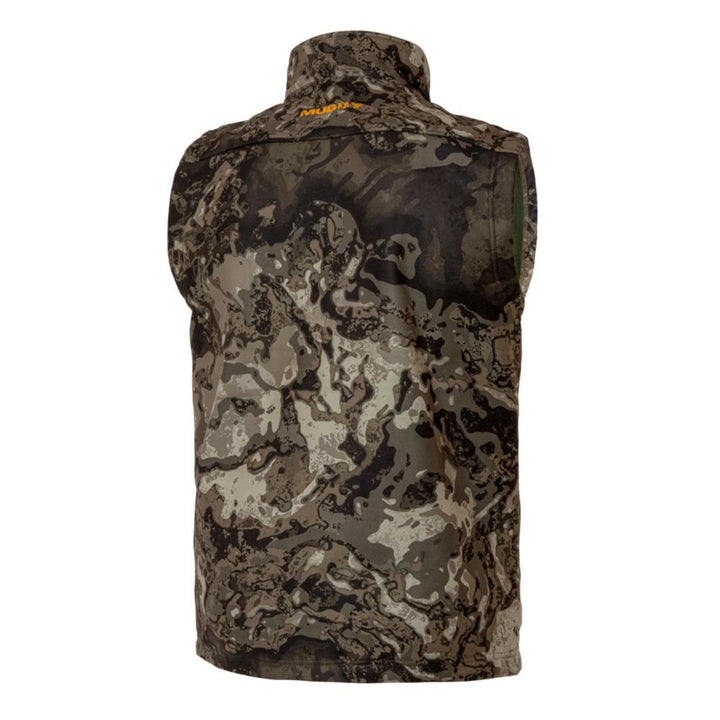 Chattanooga Muddy TRX Softshell Vest in Veil Canyon Grey, 3XL, windproof and water-resistant outdoor vest with a sleek softshell design.