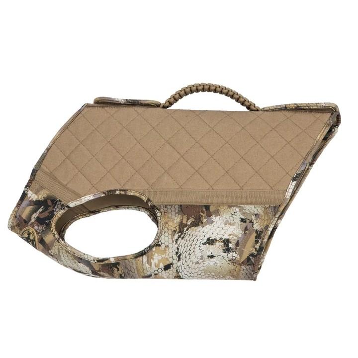 Chattanooga Rig Em Right Bloodline Elite dog vest in Optifade Marsh neoprene, XL size, designed for protection and outdoor durability.
