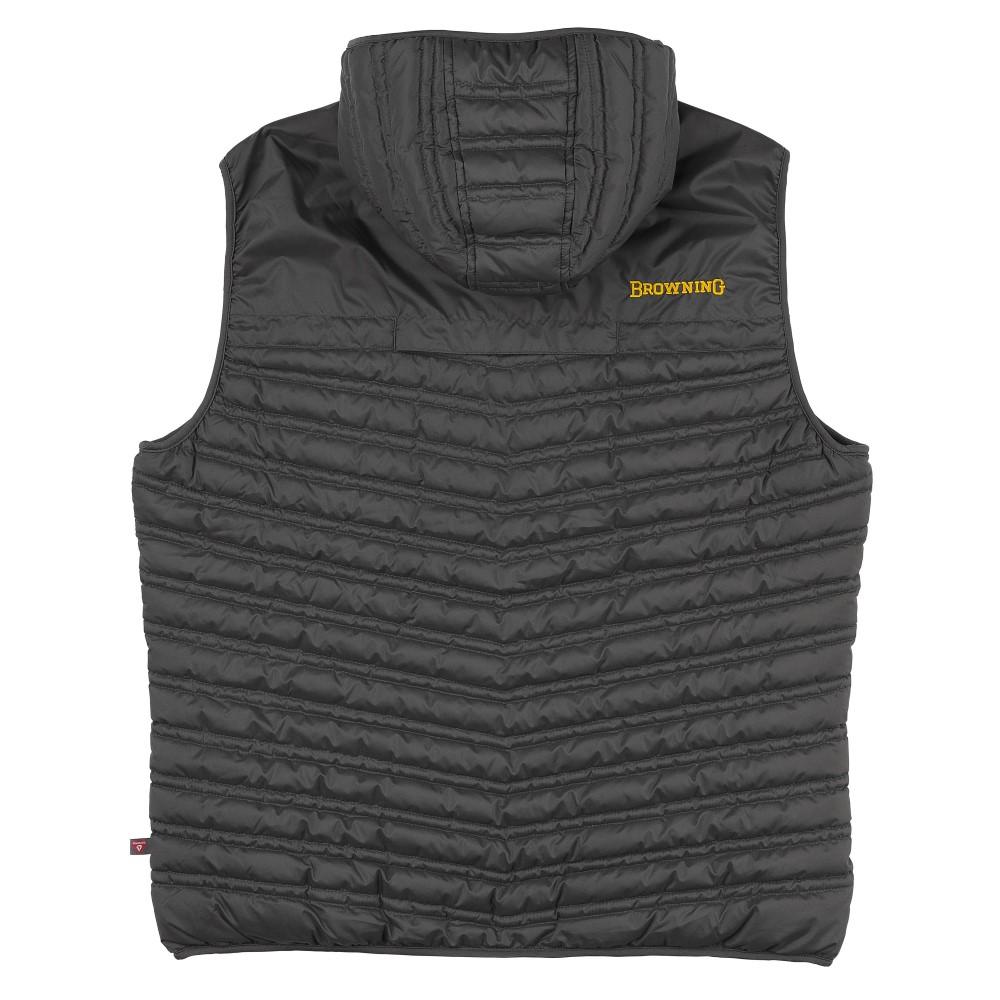 Browning Packable Puffer Hooded Vest Carbon Small - POWER FIT SHOP — Powering Preparedness, Health & Home